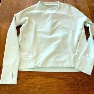 athleta light mint green sweatshirt